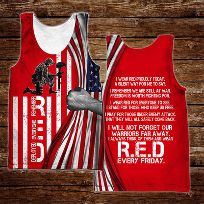 Wear R.E.D Everyday 3D All Over Printed Shirts For Men and Women