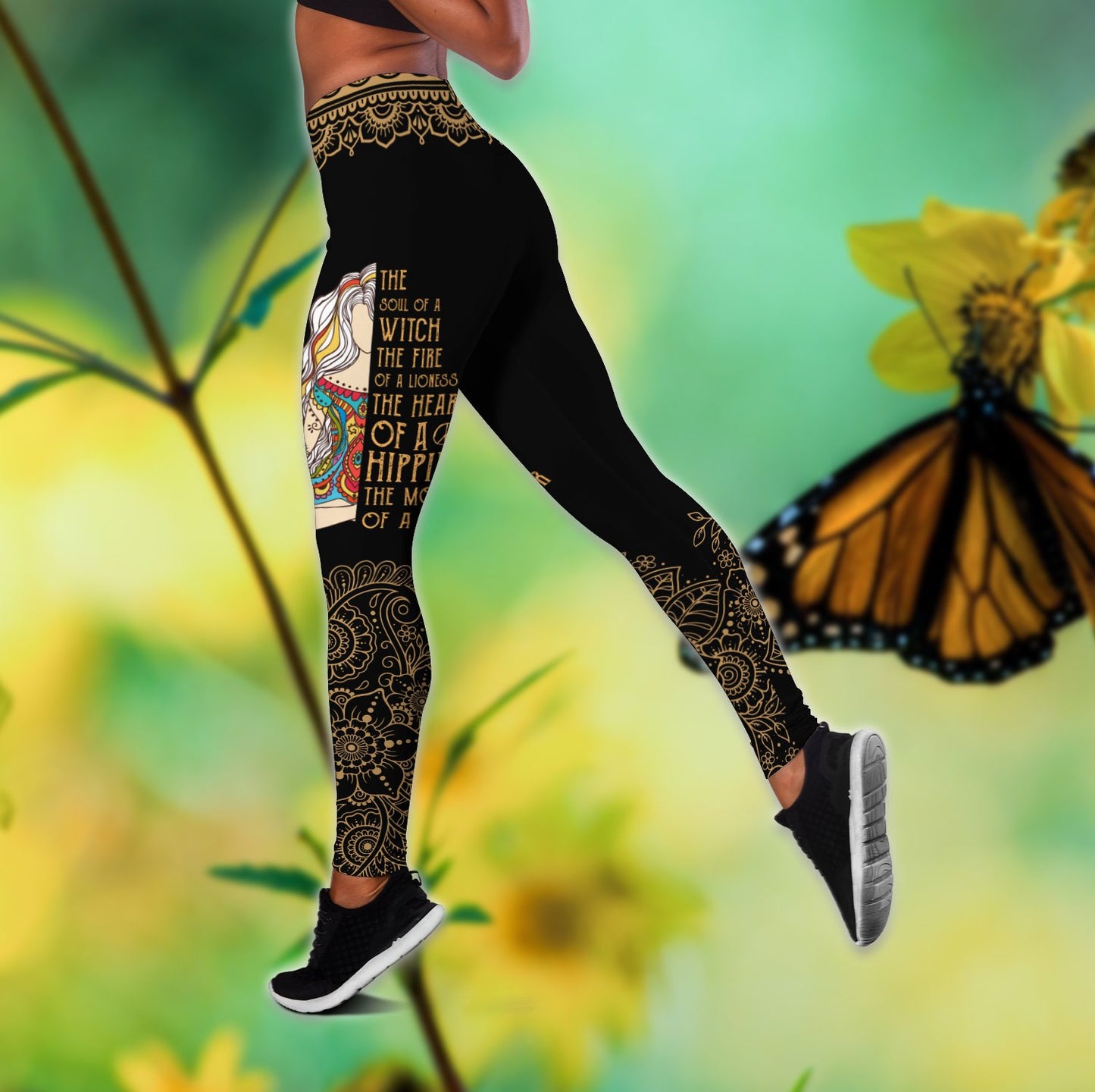 October girl The soul of a Witch Yoga Combo Legging Tank