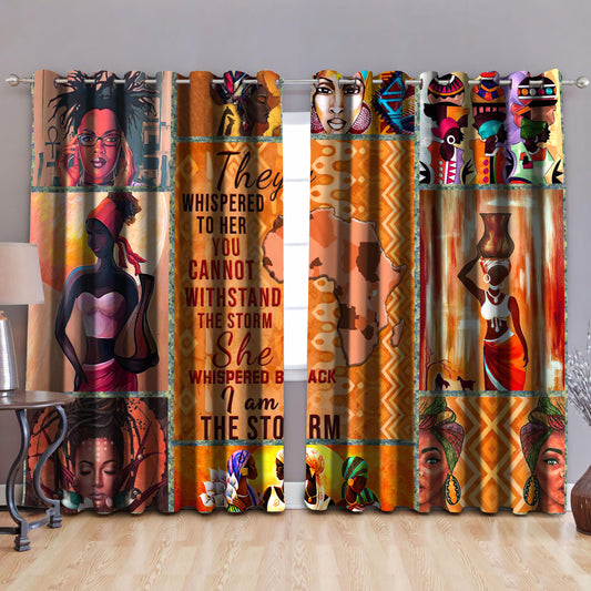 African culture, blackout thermal grommet window curtains MH1006202-HG-HG-52'' x 63''-Vibe Cosy™