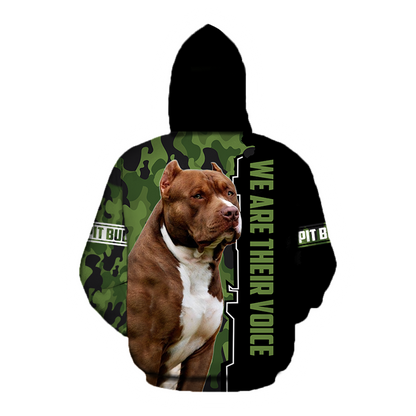 We Are Their Voice Pit Bull Combo Hoodie + Legging DD09262002