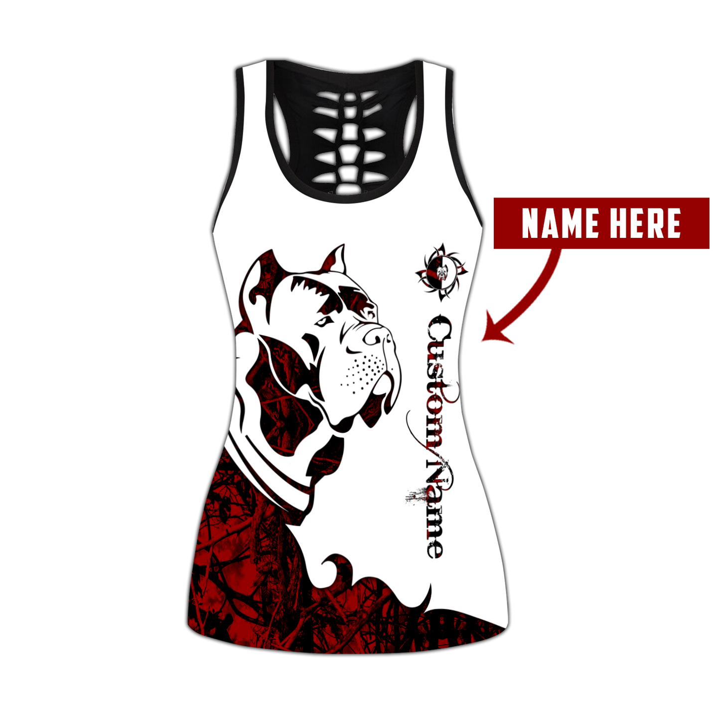 Cane Corso Customize tattoos legging + hollow tank combo DD08062002S