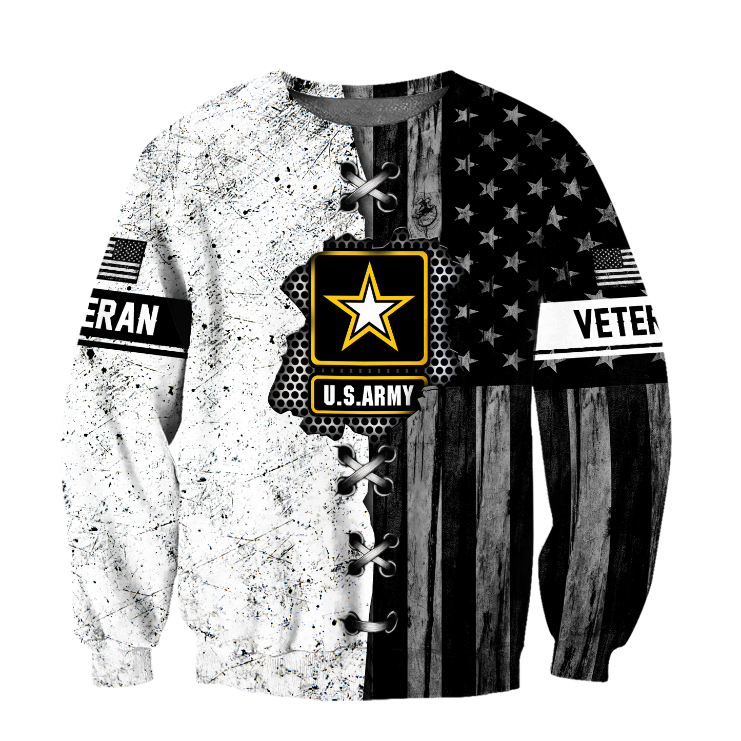 Veteran US Army in my heart 3D shirts for men and women BW