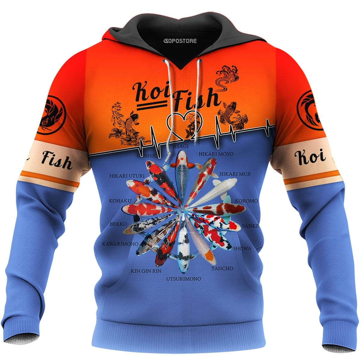 Beautiful Koi Fish 3D All Over Printed Shirts  21022102.CXT