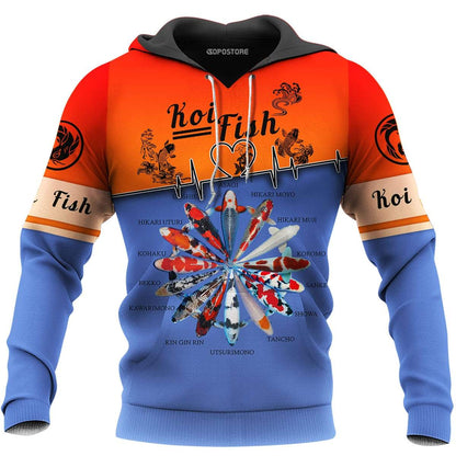 Beautiful Koi Fish 3D All Over Printed Shirts  21022102.CXT
