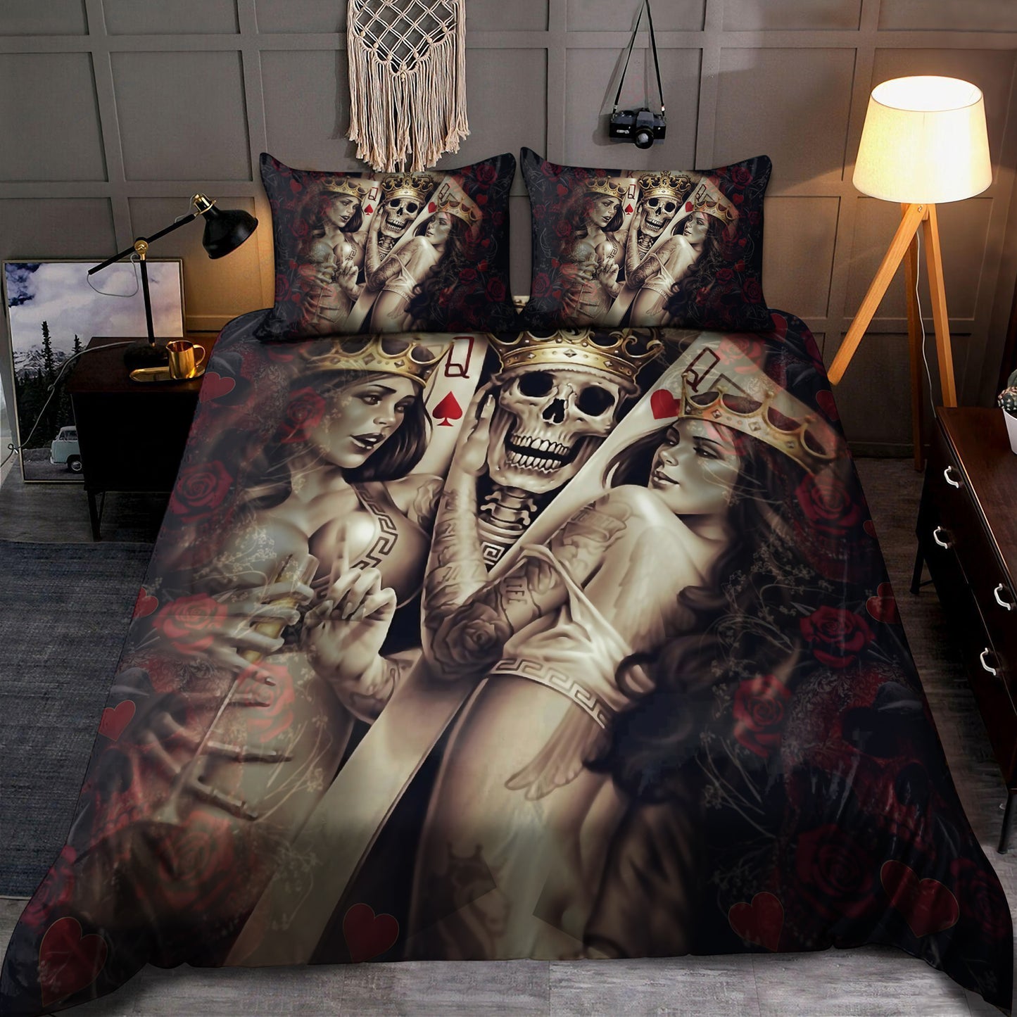 Gambling Skull Bedding Set NTN08102004