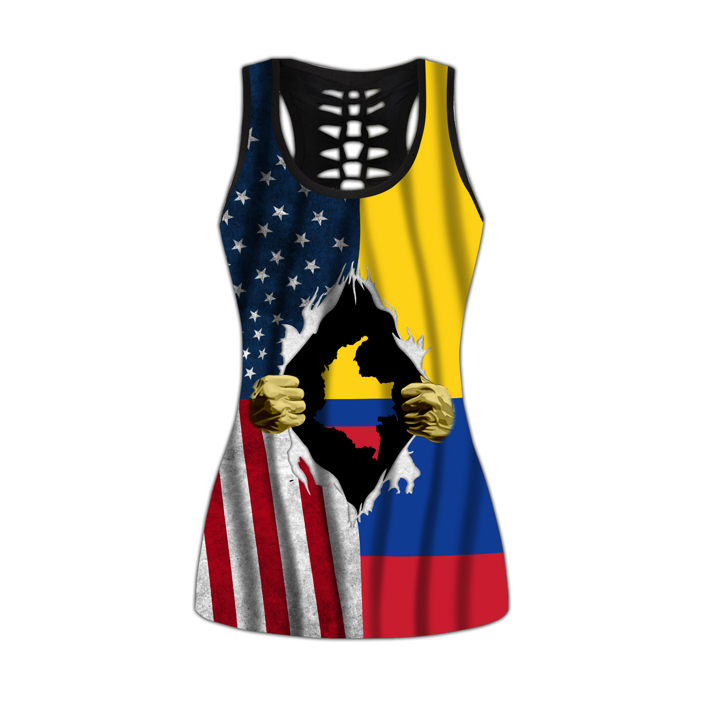 Colombia legging + hollow tank combo HG71502