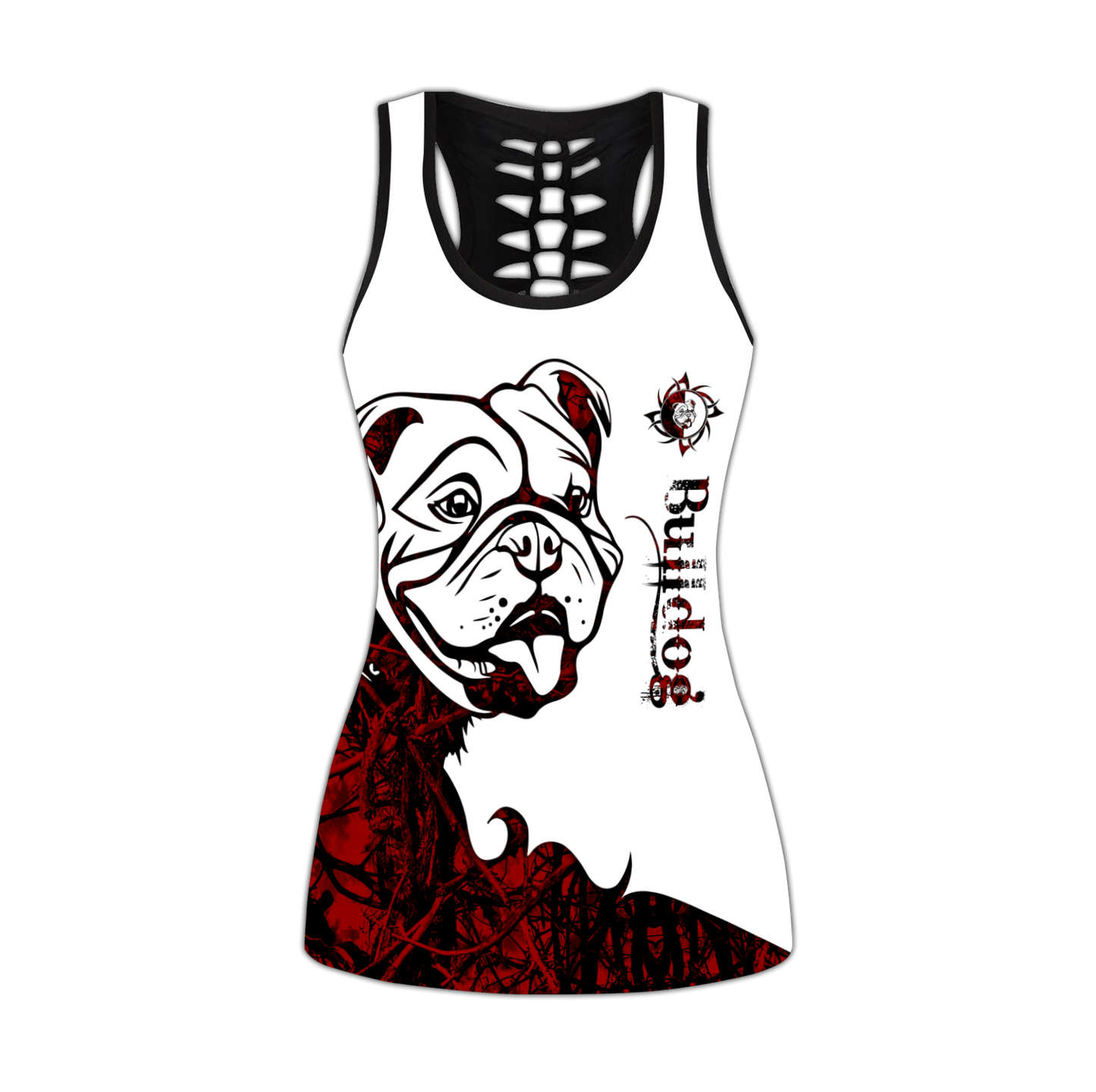 nao Bulldog tattoos legging + hollow tank combo DD08042001