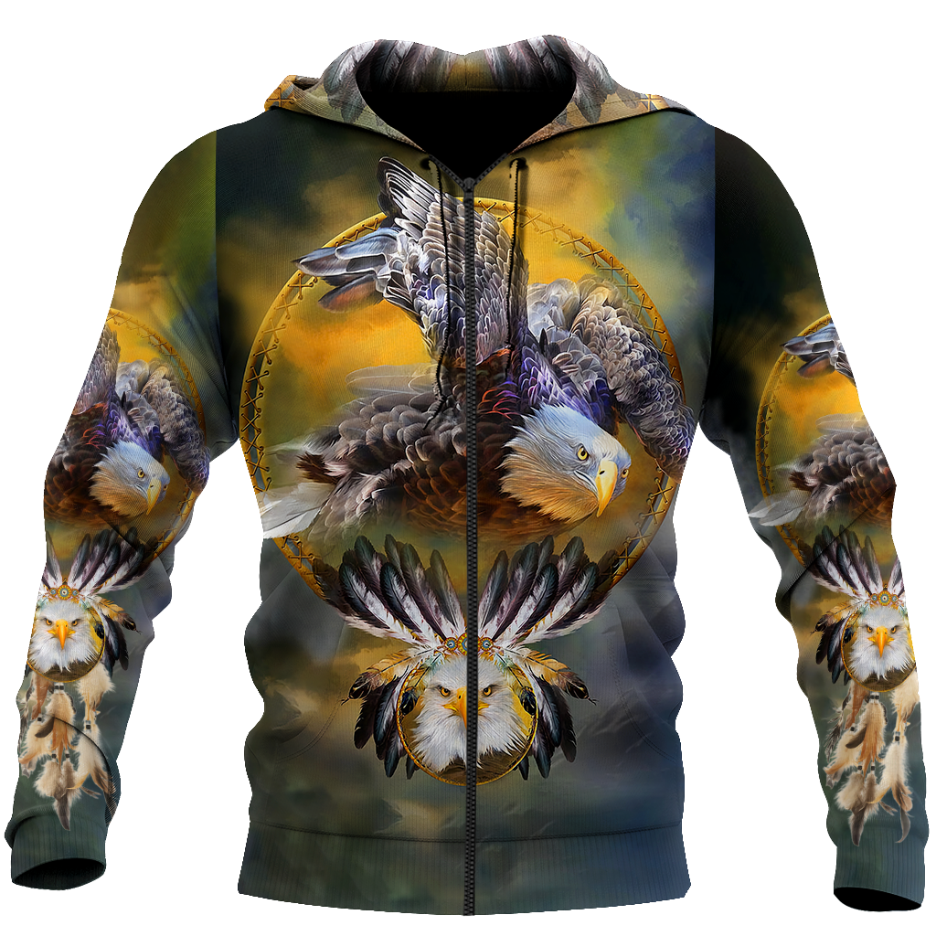 The Great Eagle 3D All Over Print Hoodie DD08242002