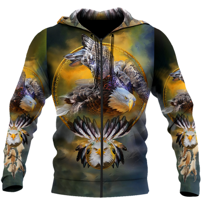 The Great Eagle 3D All Over Print Hoodie DD08242002