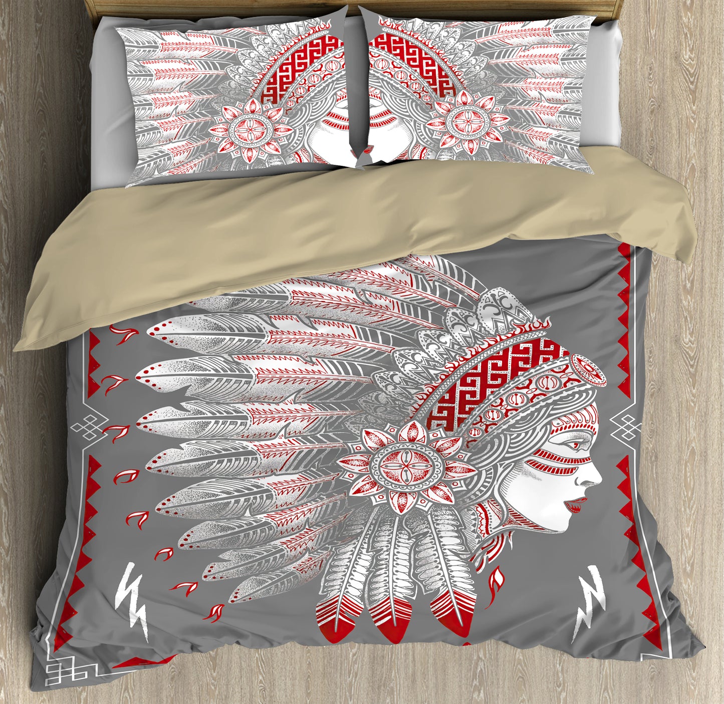 Native Girl Potrait Bedding Set