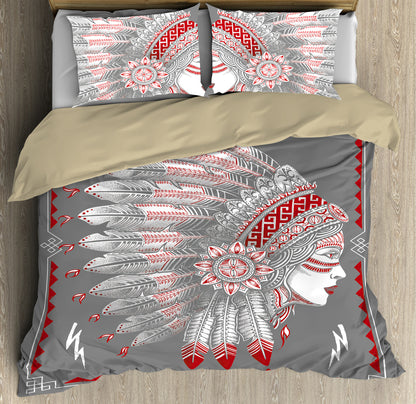 Native Girl Potrait Bedding Set