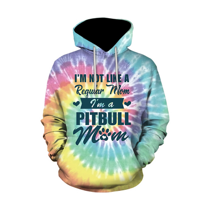 Pitbull mom customize name 3D hoodie shirt for men and women DD09152001