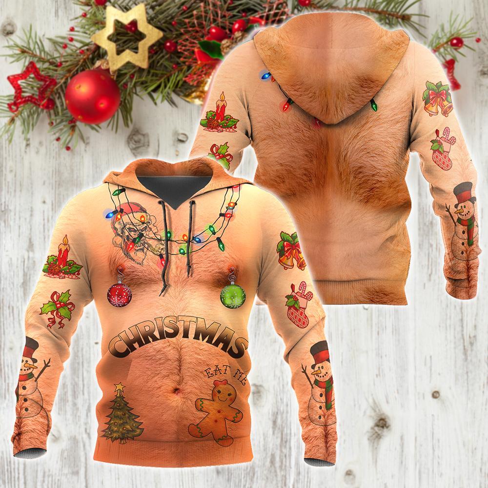Real Skin Christmas Accessories All Over Printed Pi081001-Apparel-HP Arts-Hoodie-S-Vibe Cosy™