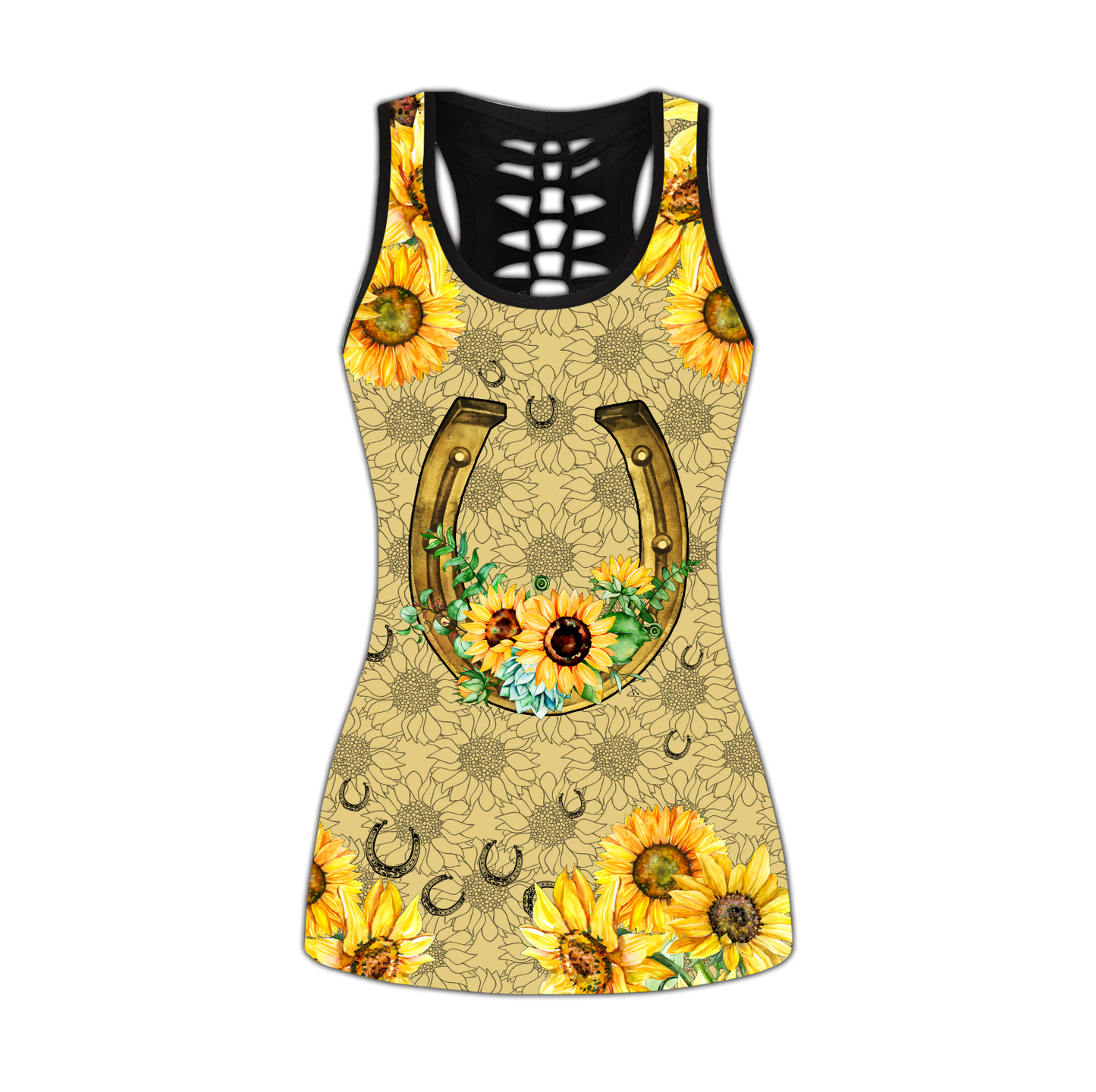 Horseshoes Flower Combo Tank + Legging DD08122001