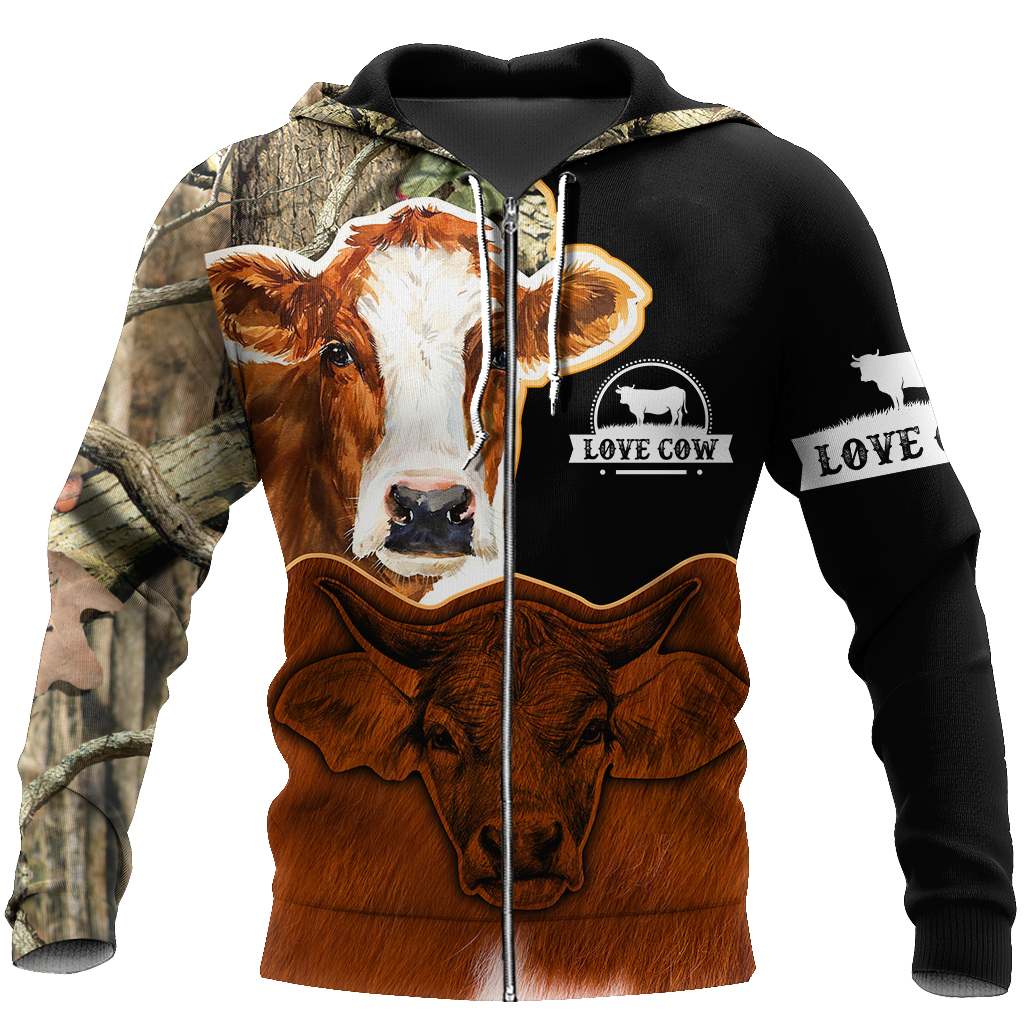 Cow 3d hoodie shirt for men and women DD10302002