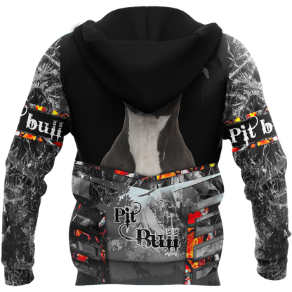 Pitbull 3d hoodie shirt for men and women DD10152001
