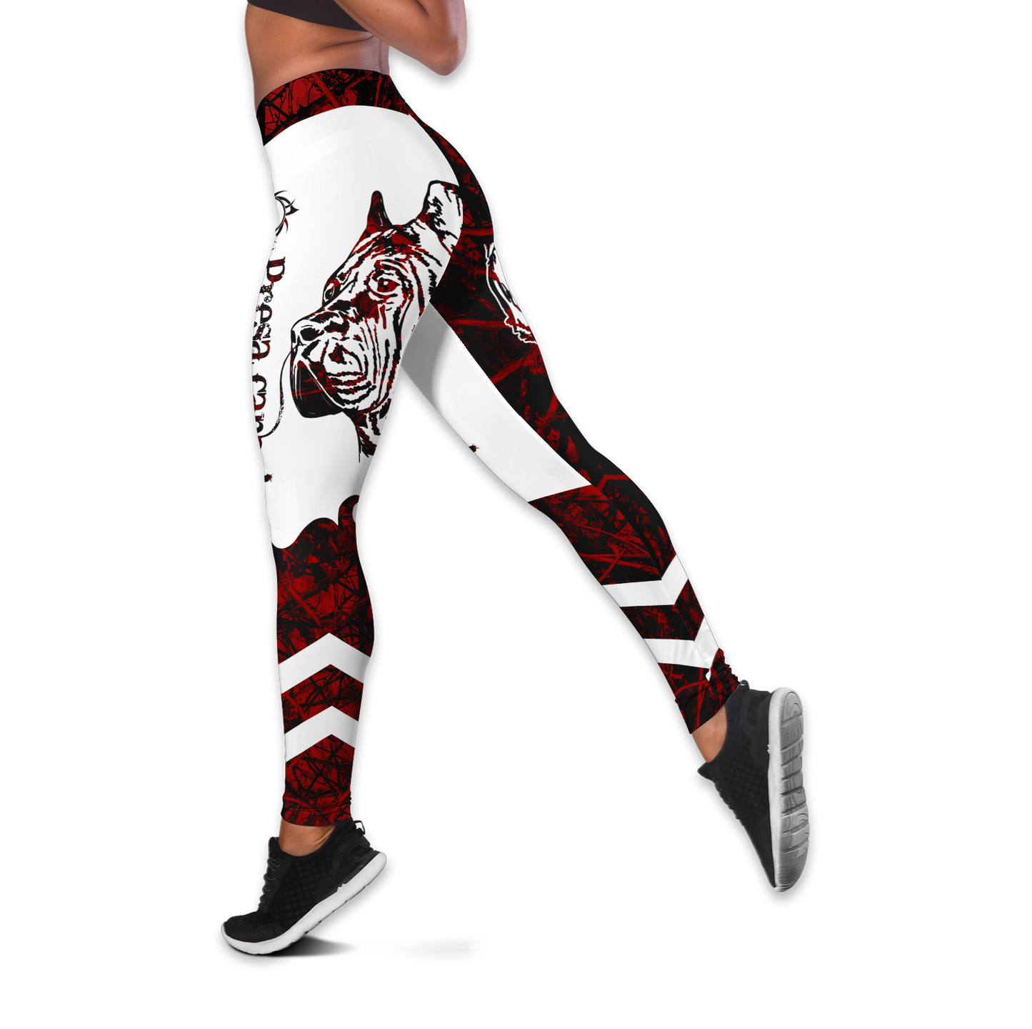 Presa canario red tattoos legging + hollow tank combo DD08132003