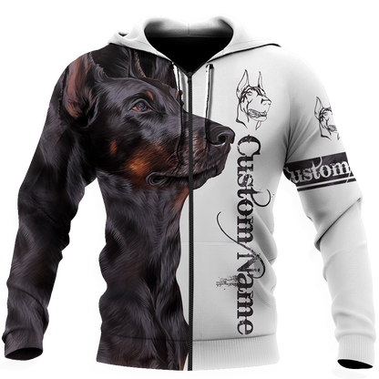Doberman 3d custom hoodie shirt for men and women DD08292002