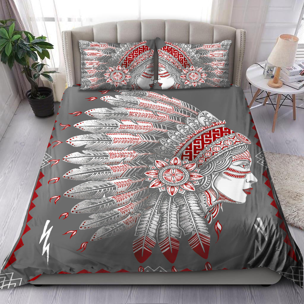 Native Girl Potrait Bedding Set