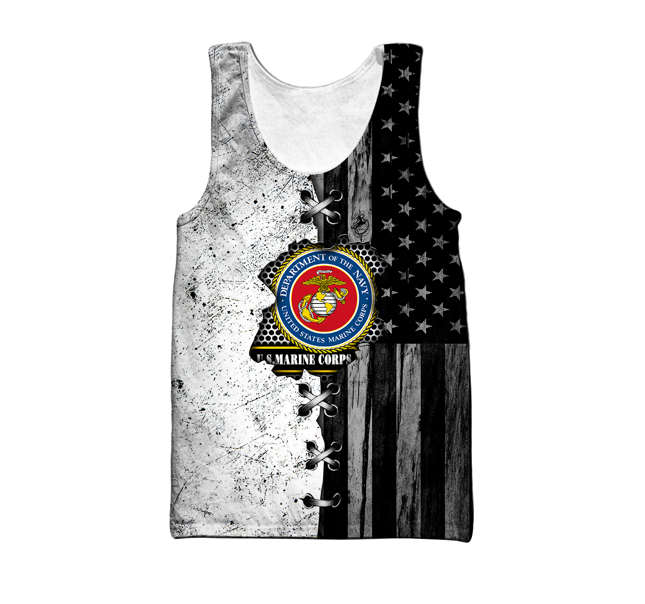 Veteran US Marine Corps in my heart 3D shirts for men and women BW