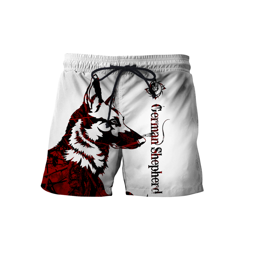 German shepherd red custom 3d hoodie shirt for men and women DD08052001S
