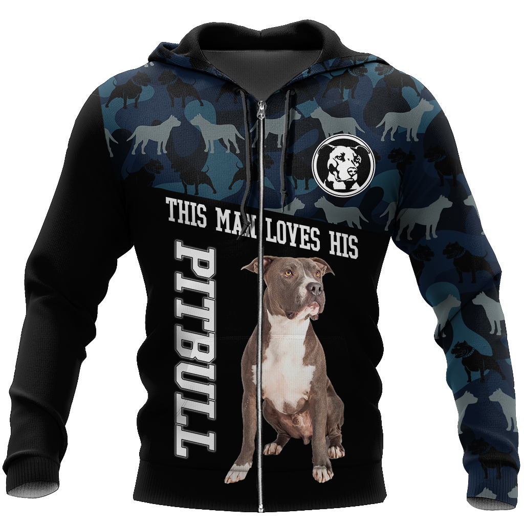 Pitbull 3d unisex shirt DD11022002