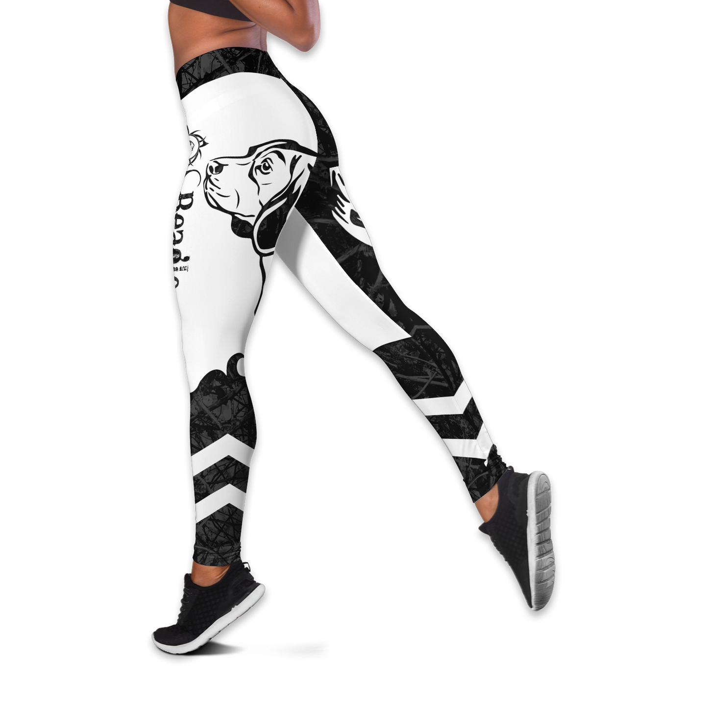 nao Beagle black tattoos legging + hollow tank combo DD08042007S