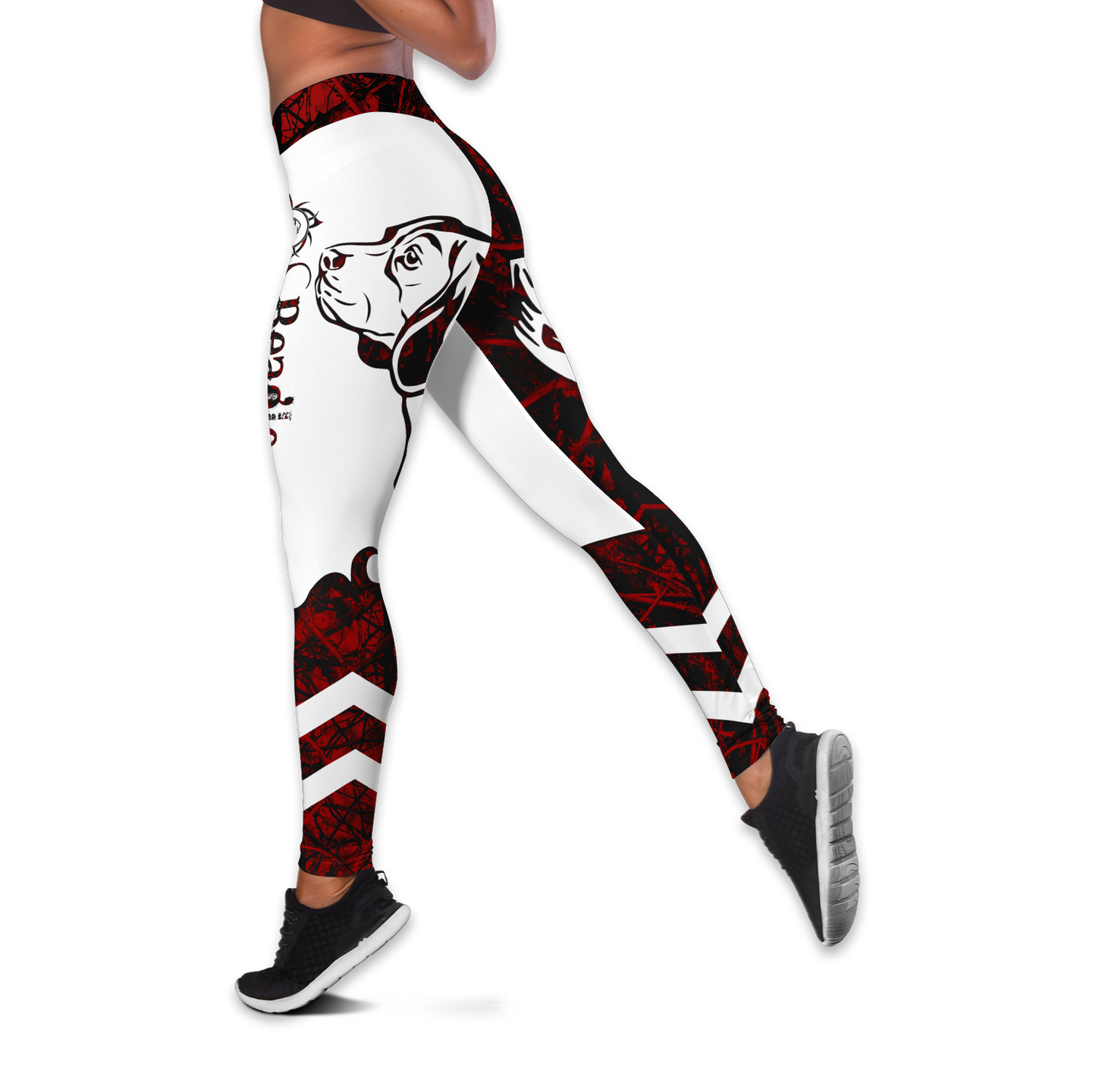 nao Beagle red tattoos legging + hollow tank combo DD08042006