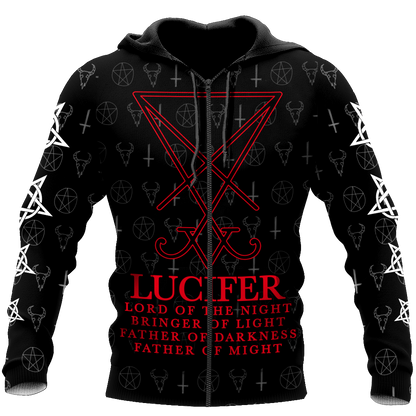Lucifer 3D All Over Printed Hoodie DD06062001-Apparel-MP-zip-up hoodie-S-Vibe Cosy™