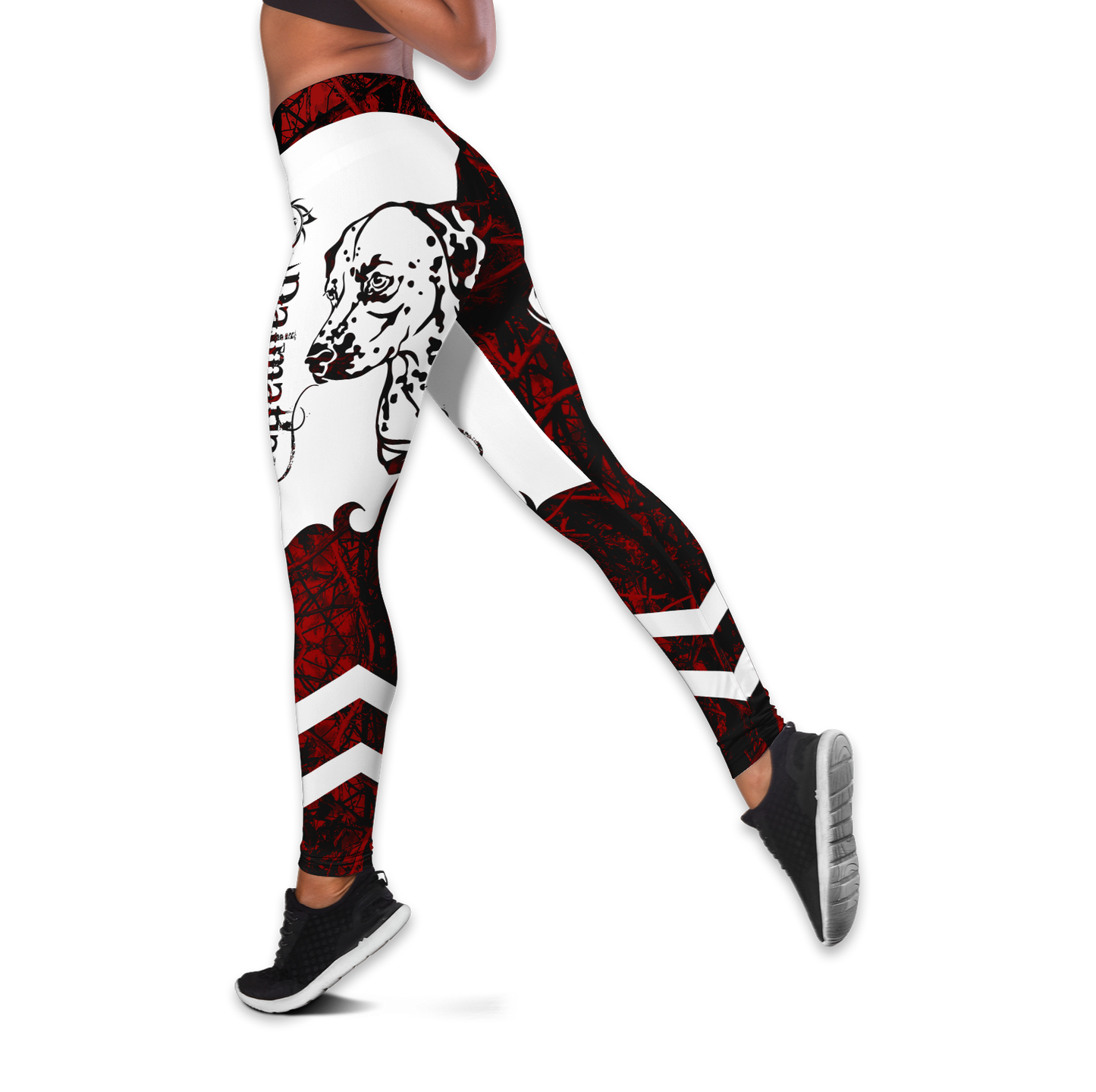 nao Dalmatian tattoos legging + hollow tank combo DD08112003