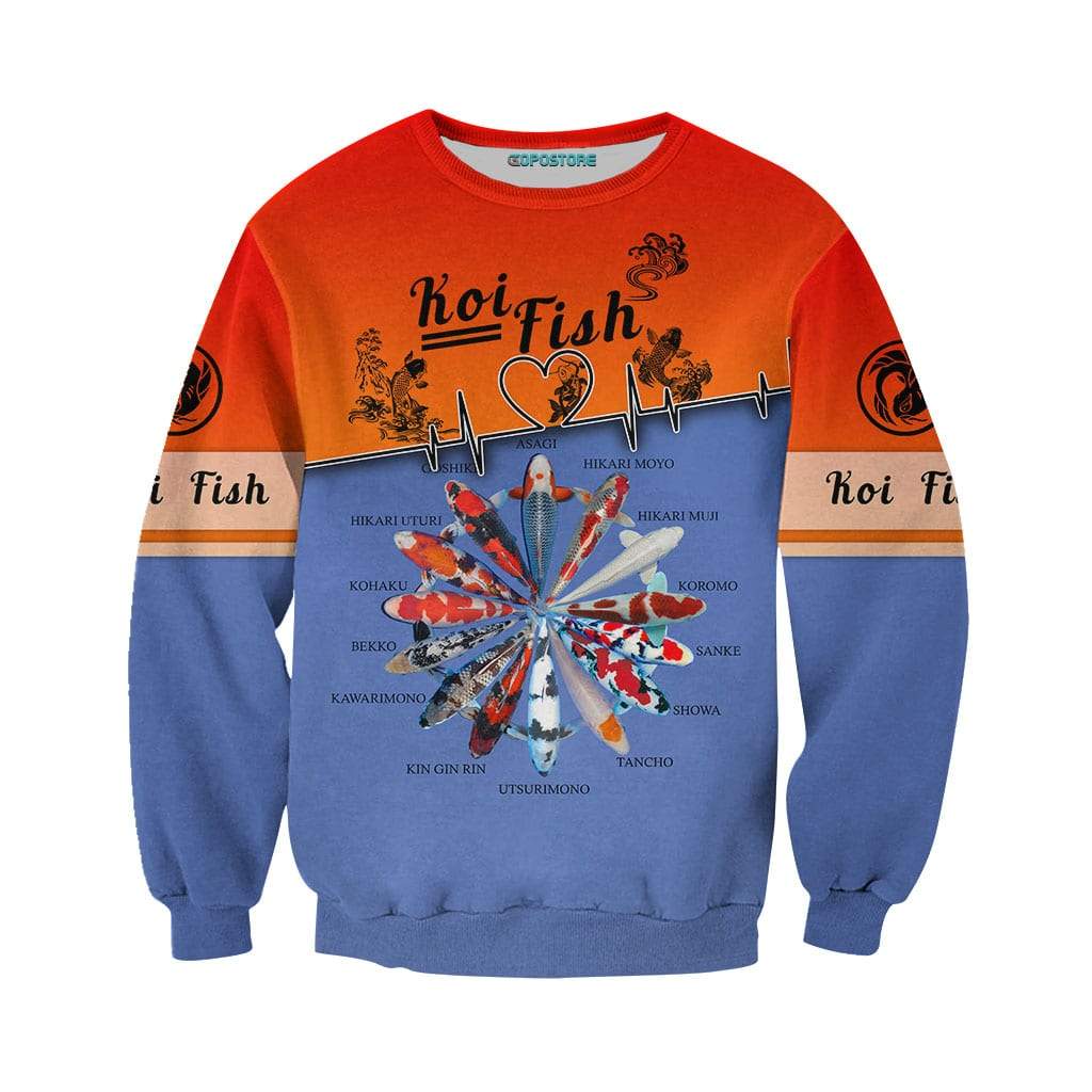 Beautiful Koi Fish 3D All Over Printed Shirts  21022102.CXT