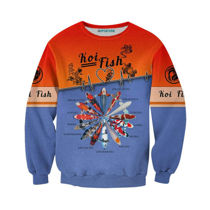 Beautiful Koi Fish 3D All Over Printed Shirts  21022102.CXT