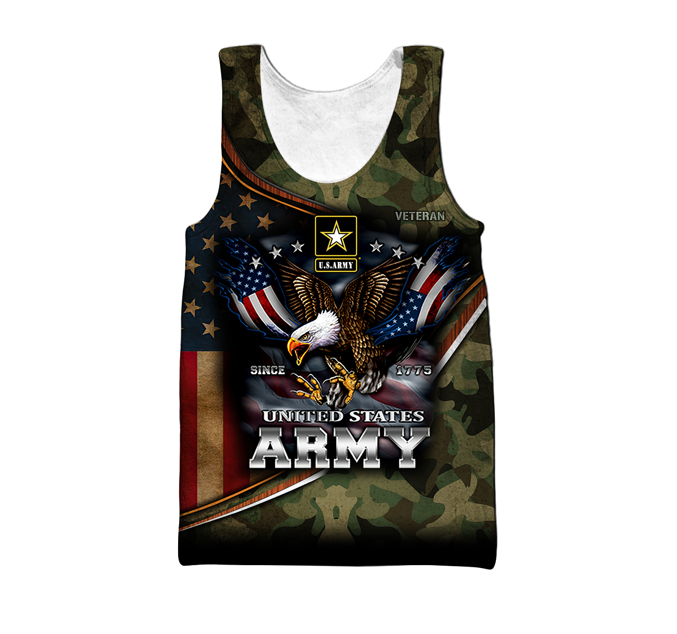 US Army Hoodie Since 1775 Eagle With American Flag Wings