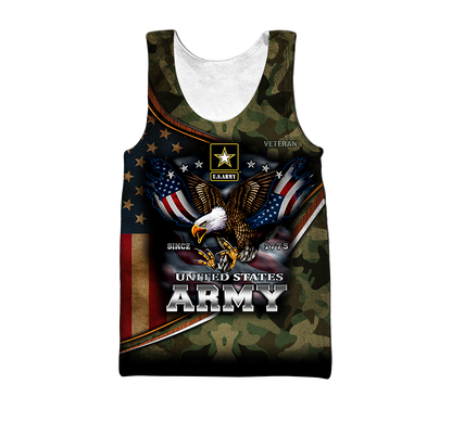 US Army Hoodie Since 1775 Eagle With American Flag Wings