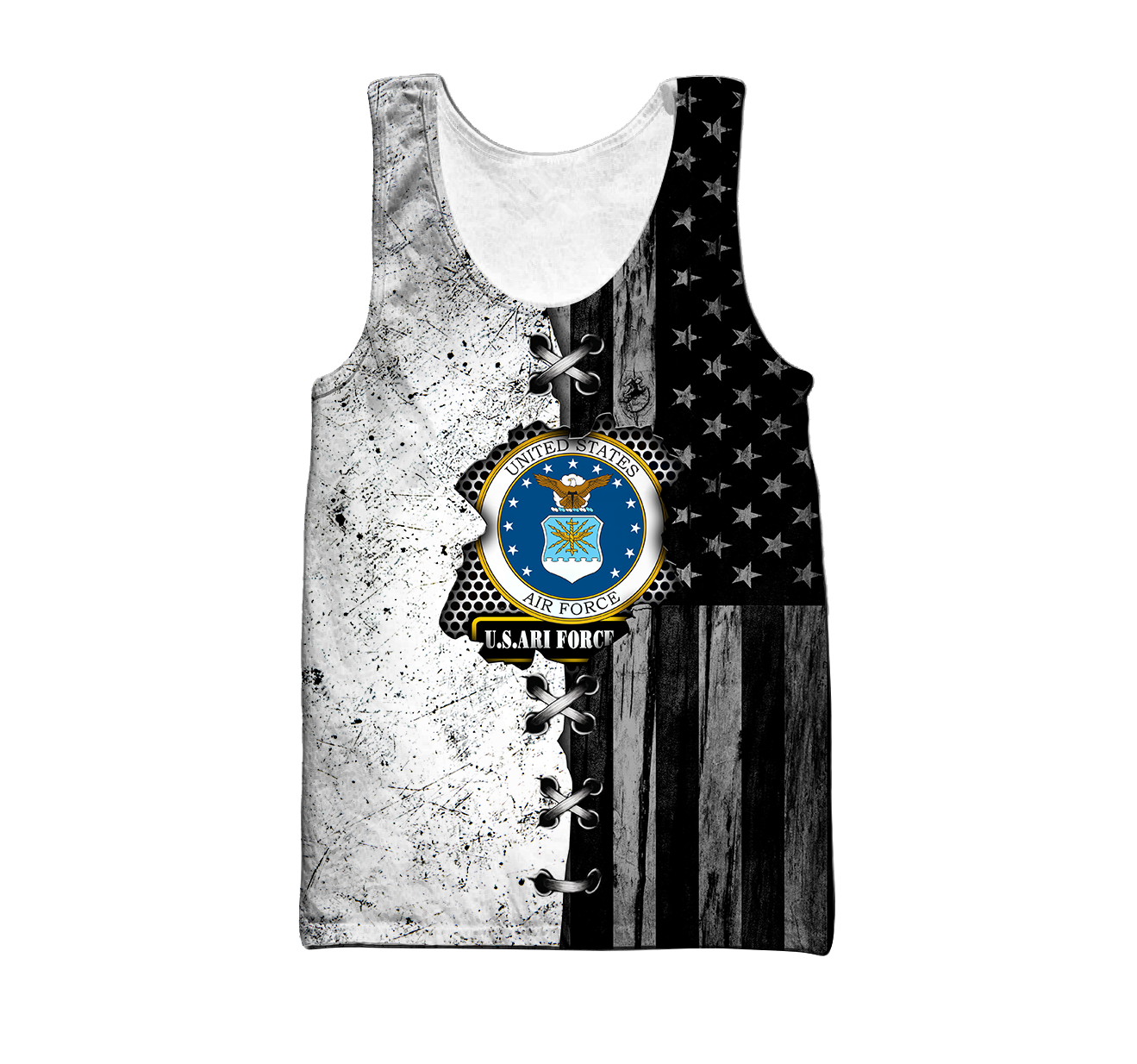 Veteran US Air Force in my heart 3D shirts for men and women BW