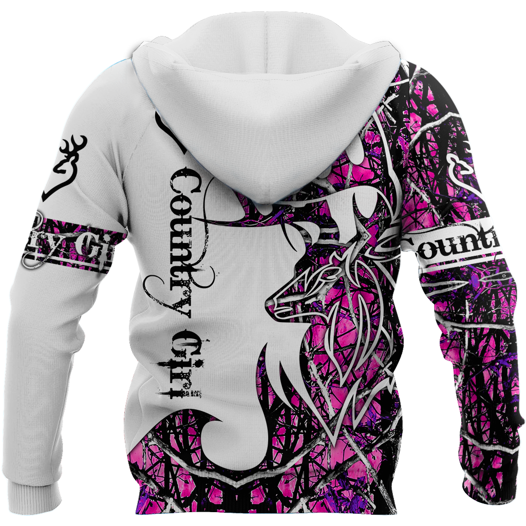 All Over Printed Beautiful Country Girl Hoodie MEI09172001-MEI