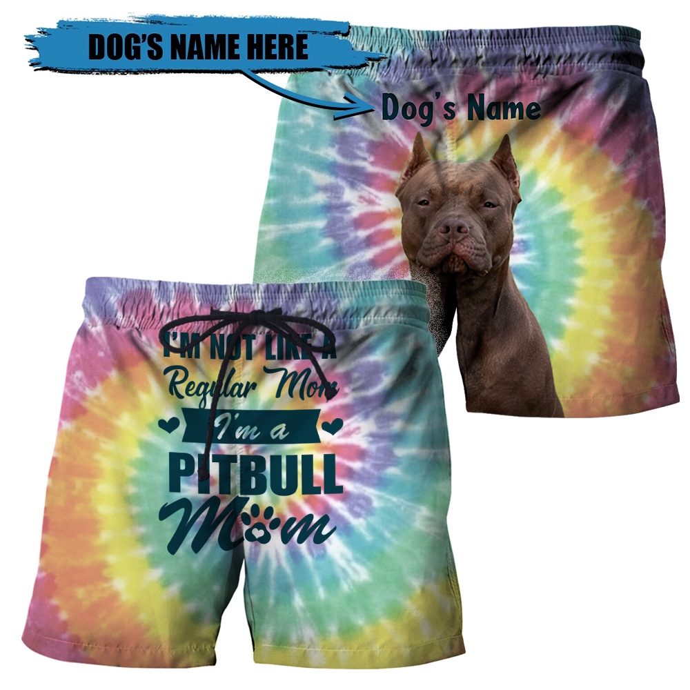 Pitbull mom customize name 3D hoodie shirt for men and women DD09152001
