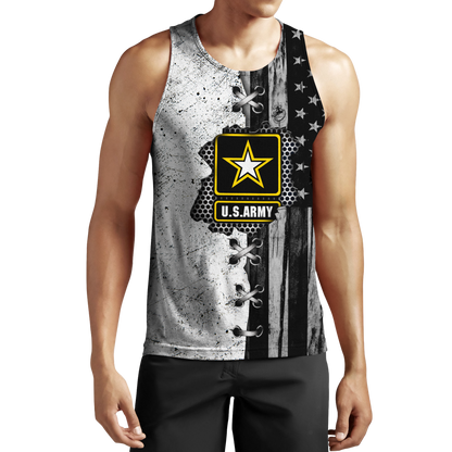 Veteran US Army in my heart 3D shirts for men and women BW