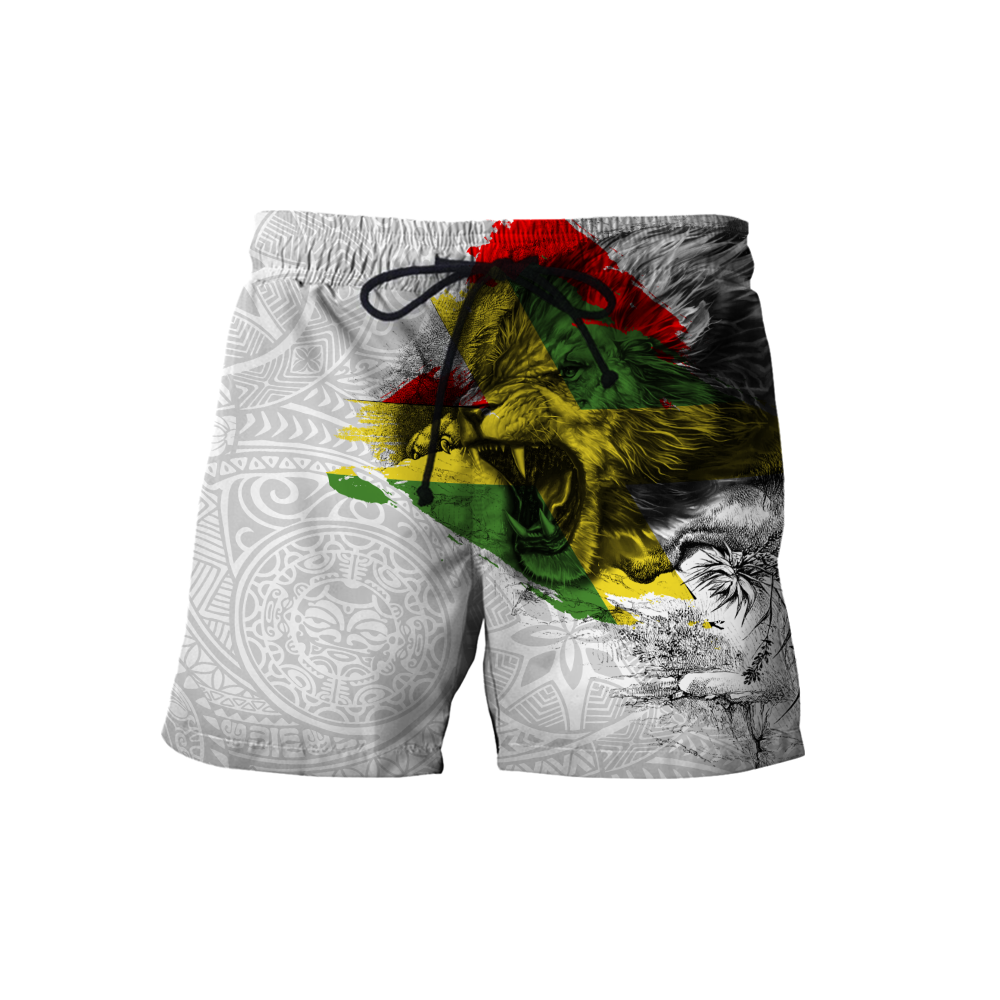 Jamaica lion roar 3d hoodie shirt for men and women DD07042001-Apparel-HG-Shorts-S-Vibe Cosy™