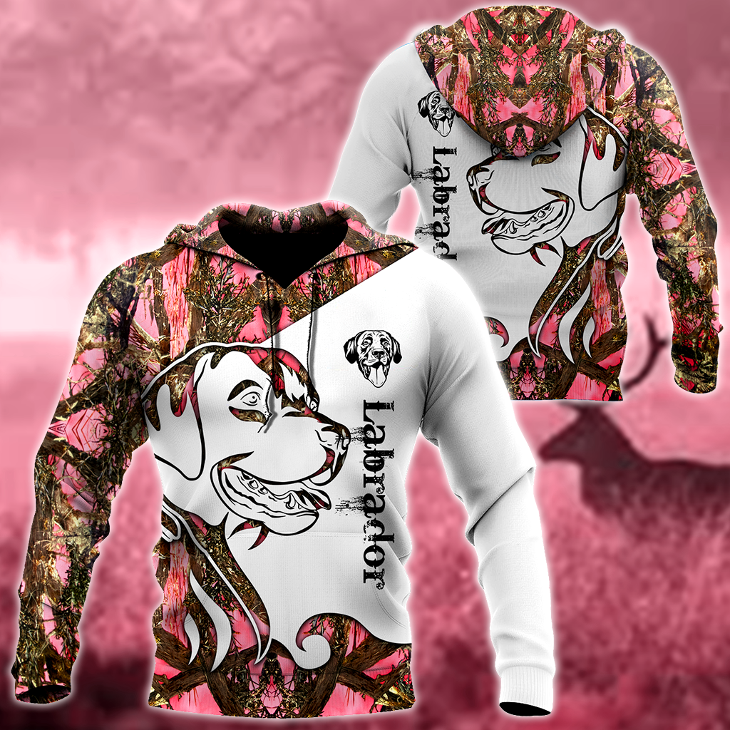 Labrador pink tattoo hoodie shirt for men and women DD08272001