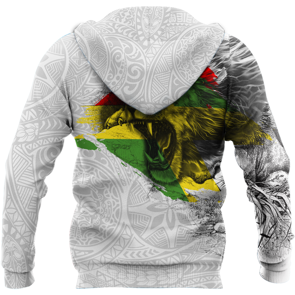 Jamaica lion roar 3d hoodie shirt for men and women DD07042001-Apparel-HG-Zip hoodie-S-Vibe Cosy™