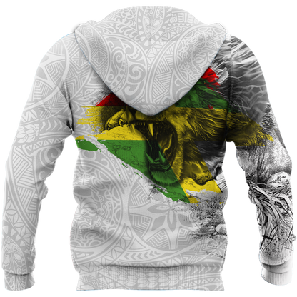 Jamaica lion roar 3d hoodie shirt for men and women DD07042001-Apparel-HG-Zip hoodie-S-Vibe Cosy™