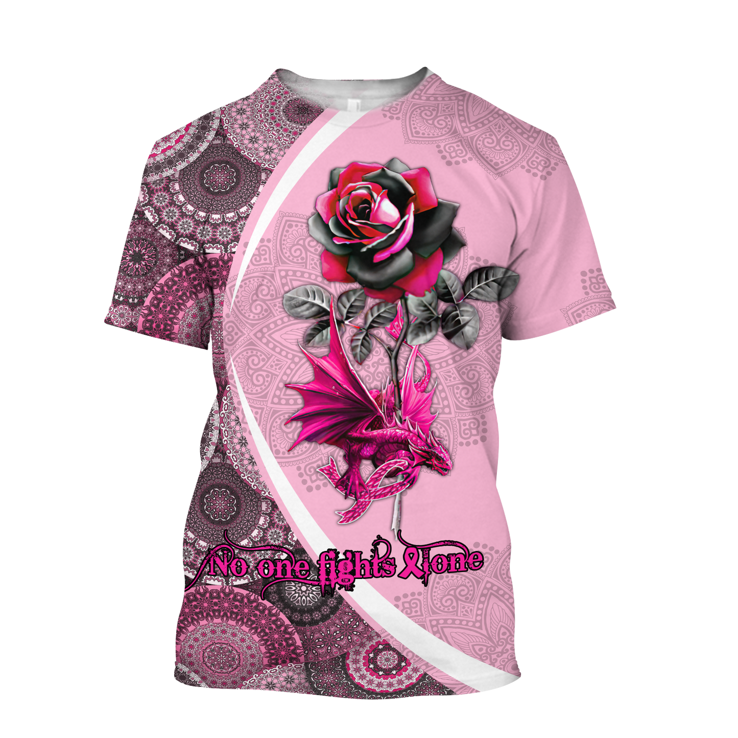 No one fights alone breast cancer hoodie shirt for men and women DD09112002