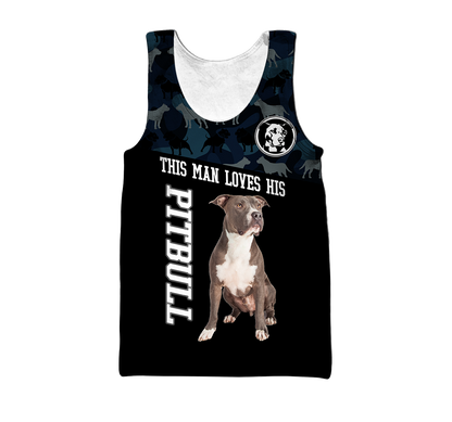 Pitbull 3d unisex shirt DD11022002