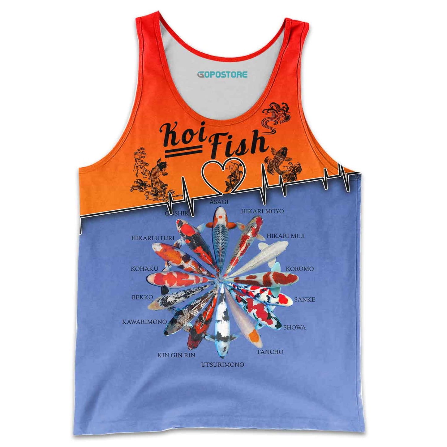 Beautiful Koi Fish 3D All Over Printed Shirts  21022102.CXT