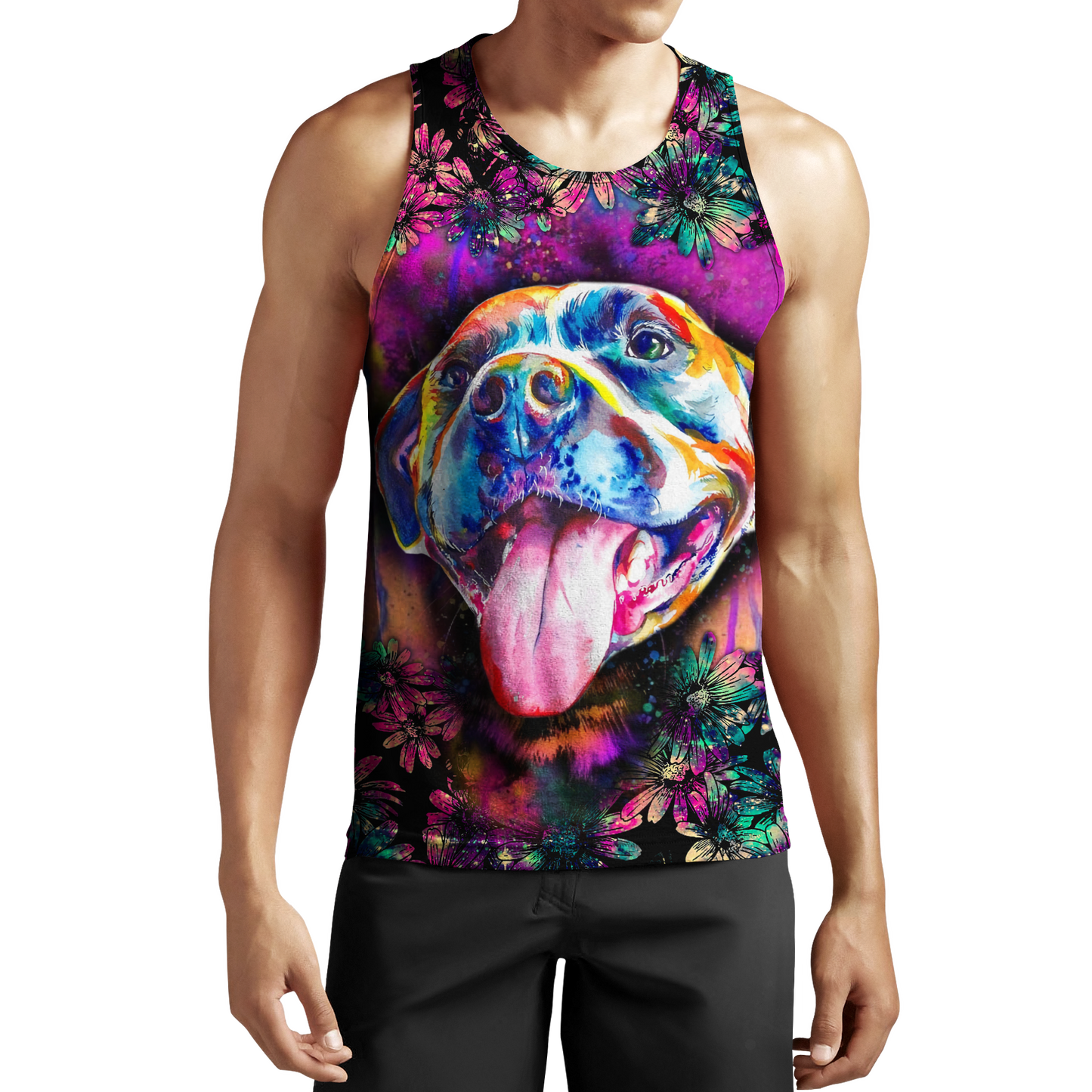 Pitbull flower 3D hoodie shirt for men and women HG91602
