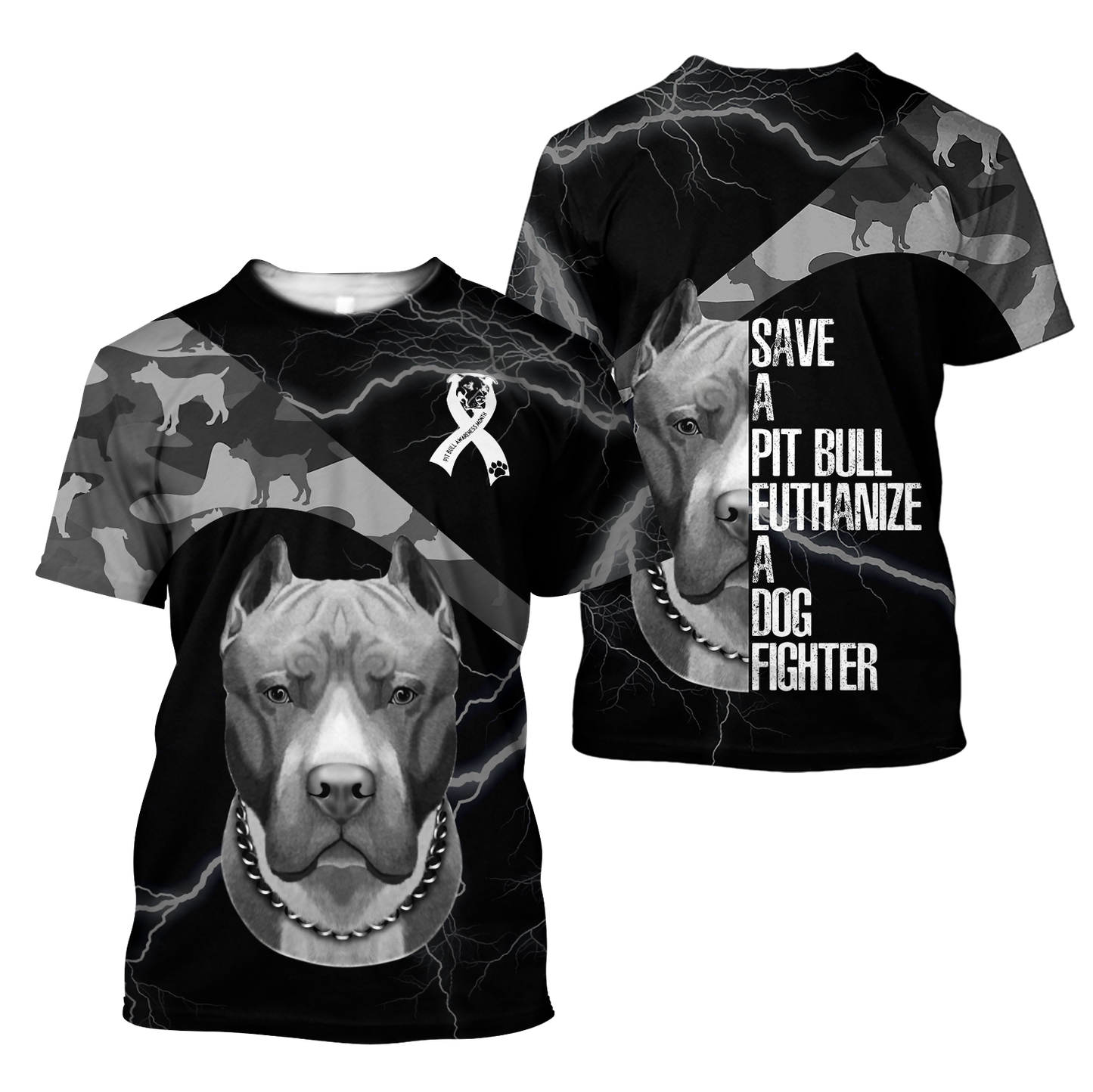 Save A Pit Bull Euthanize A Dog Fighter 3D All Over Print Hoodie DD09212001
