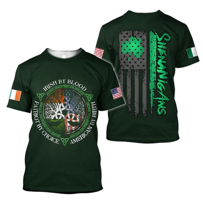 Irish St.Patrick day 3d hoodie shirt for men and women DD10302001