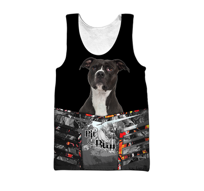 Pitbull 3d hoodie shirt for men and women DD10152001