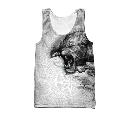 Jamaica lion roar 3d hoodie shirt for men and women DD07032002-Apparel-HG-Men's tank top-S-Vibe Cosy™